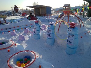 Что поделки из снега в детском саду (56 фото)